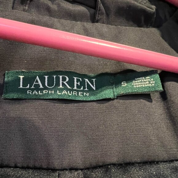 Ralph Lauren Black Waterproof Trench Coat / Raincoat Size Small - Picture 2 of 4